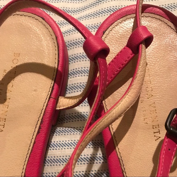 Bottega Veneta intreciatto leather sandals pink - Picture 4 of 5